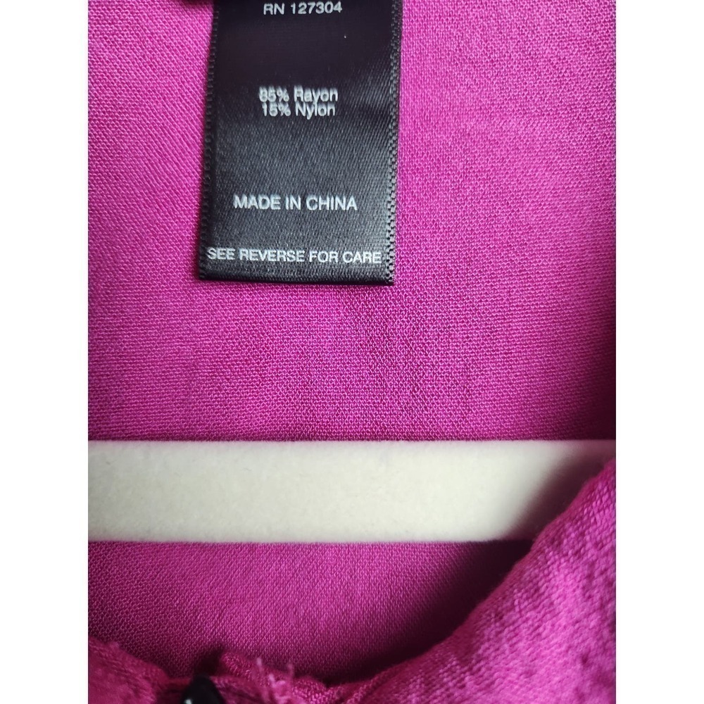 Ali Miles Button front back pink Blouse Lagenlook Boho sz L - Picture 7 of 9